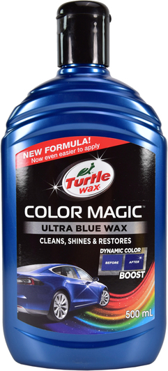 Изображение Кольоровий поліроль для кузова Turtle Wax Color Magic Ultra Blue Wax синій 500 мл Кольоровий поліроль для кузова Turtle Wax Color Magic Ultra Blue Wax синій 500 мл