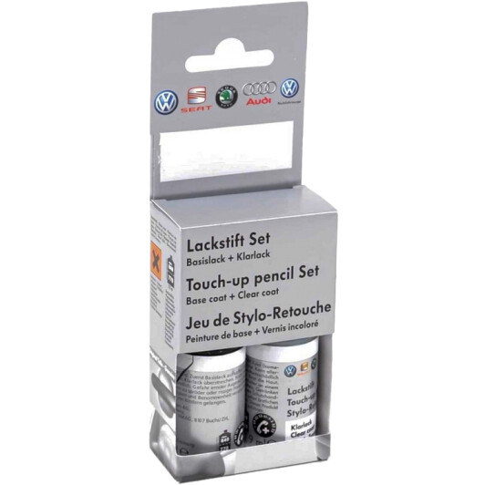 Изображение Оригінальний ремонтний комплект ЛФП кузова VAG Touch-up Pencil Set LST 0U2 I7F Темно-сірий Оригінальний ремонтний комплект ЛФП кузова VAG Touch-up Pencil Set LST 0U2 I7F Темно-сірий
