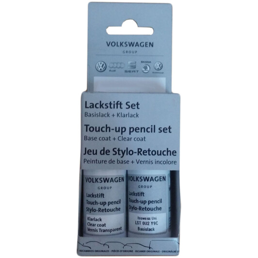 Изображение Оригінальний ремонтний комплект ЛФП кузова VAG Touch-up Pencil Set LST 0U2 Y9C білий Оригінальний ремонтний комплект ЛФП кузова VAG Touch-up Pencil Set LST 0U2 Y9C білий