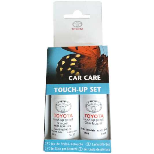Изображение Оригінальний ремонтний комплект ЛФП кузова Toyota Touch-up Pencil Set 070 білий металік Оригінальний ремонтний комплект ЛФП кузова Toyota Touch-up Pencil Set 070 білий металік