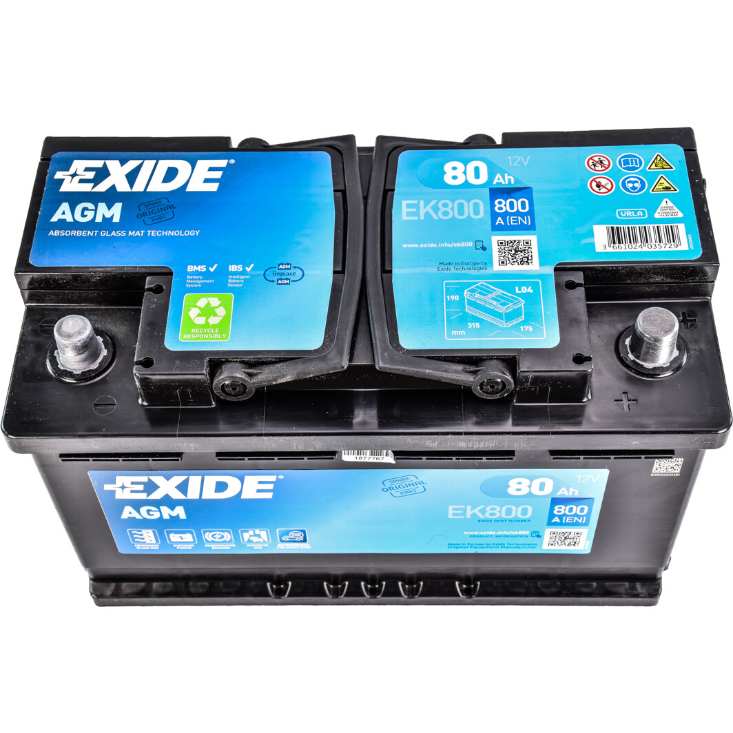 EXIDE EK800 EXIDE EK800